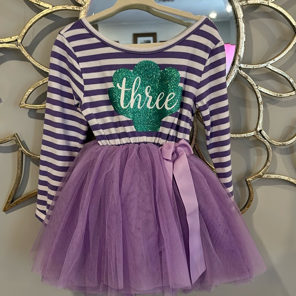 Birthday tutu Dress- 3rd birthday size 3T
